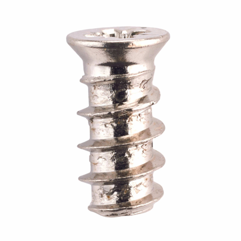 Flat Head Euro Screws - 5 mm - Flat Head - Pozi Drive - Nickel - 100 Piece - Length:11.5 mm